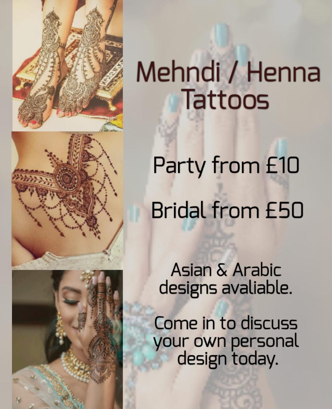 Mehndi / Henna Tattoos - Elite Beauty Clinic